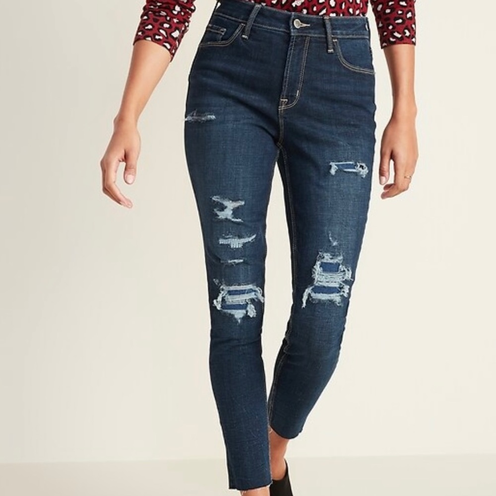 Old navy rockstar super skinny high rise jeans